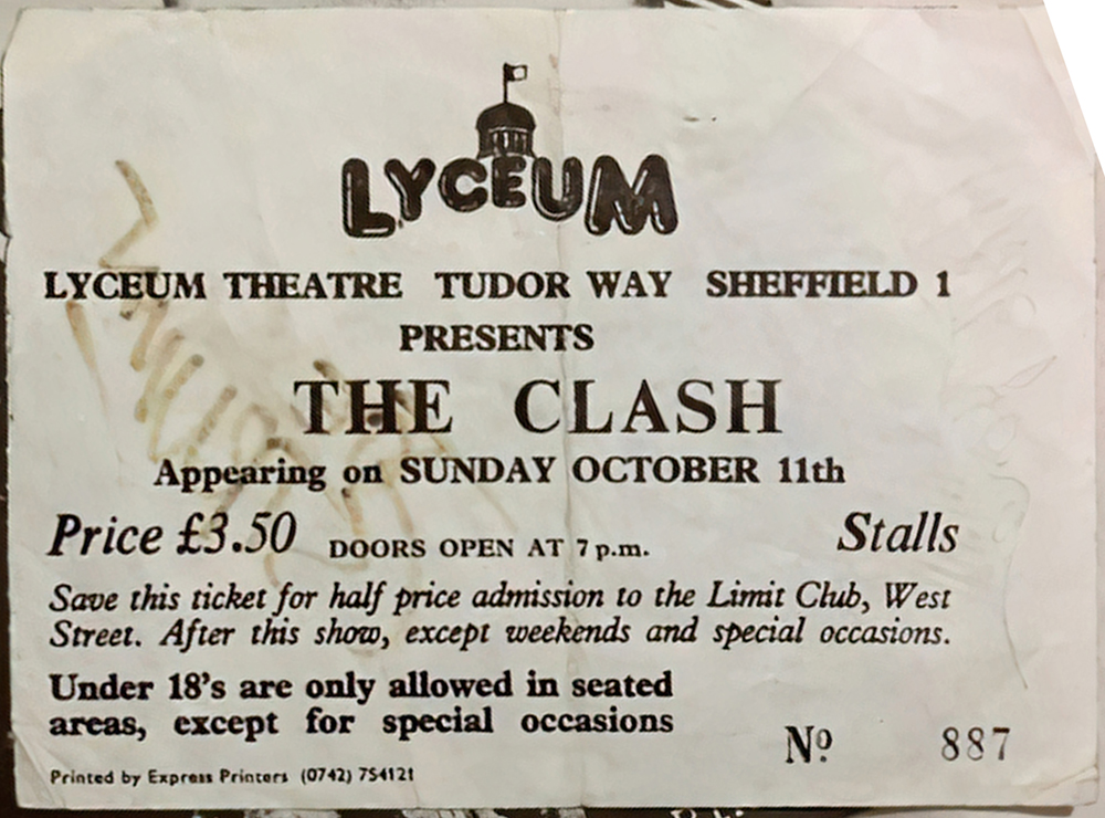 The Clash Live - Sheffield - Lyceum - Sunday 11th October 1981 - Radio Clash  Tour UK